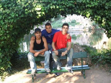 con mis amigos